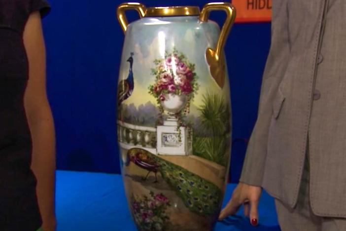 Appraisal: Rivir Studios China-painted Vase, ca. 1925