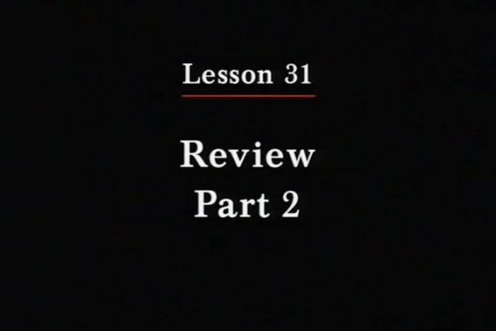 JPN II, Lesson 31. This is lesson reviews geography, verb endings and location