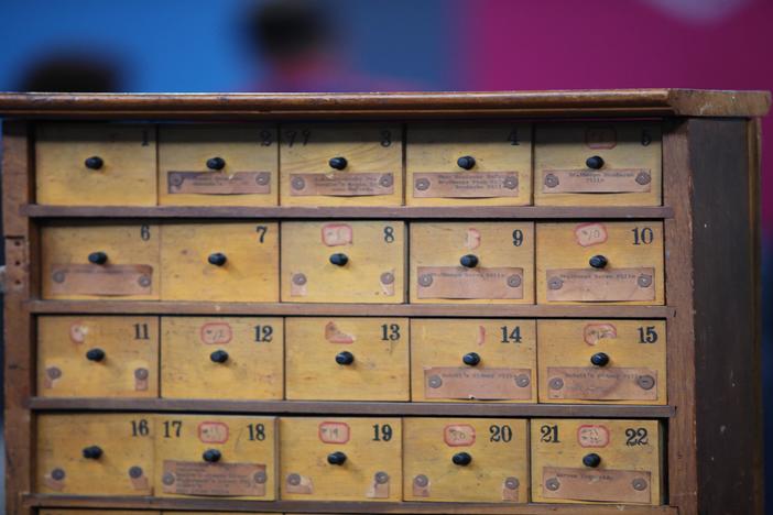 Appraisal: Humphrey's Homeopathic Medicine Cabinet, ca. 1930, from Omaha Hr 3.