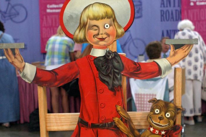 Appraisal: Buster Brown Shoes Advertisement Sign, from ROADSHOW's Special: Cats & Dogs.