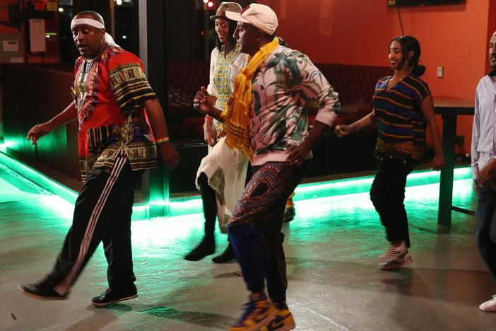 This traditional dance is very technical. Watch Marcus get in touch with his roots.