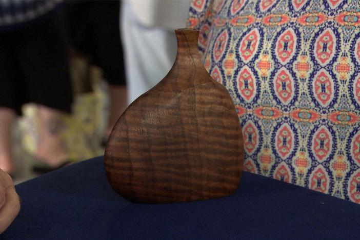 Appraisal: Doug Ayers Turned Wood Vase, ca. 1980
