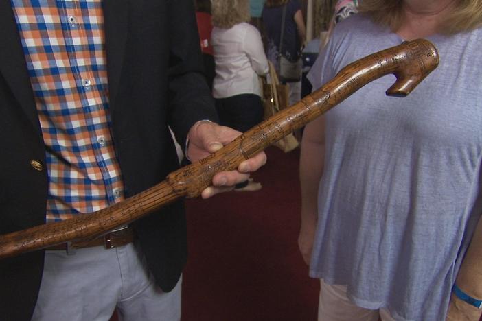 Appraisal: Civil War Folk Art Carved Cane