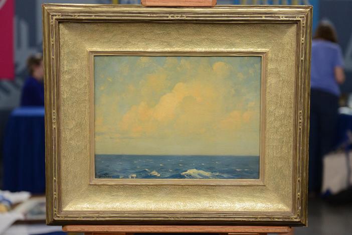 Appraisal: Hermann Dudley Murphy Seascape Oil Painting, ca. 1910, in Virginia Beach Hour 1