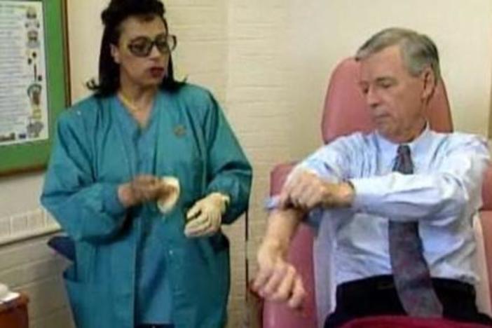 Mister Rogers Gets a Shot.