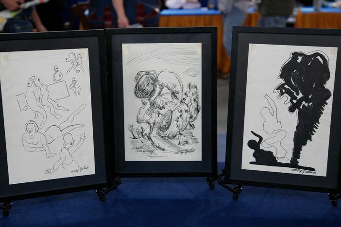 Appraisal: Woody Guthrie Drawings, ca. 1960