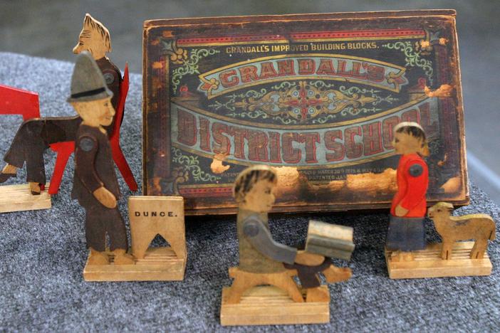 Appraisal: Crandall's Toy School Set, ca. 1875, in Vintage Savannah.