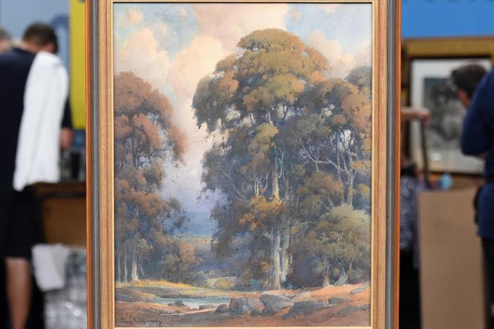 Appraisal: 1932 Percy Gray Watercolor, from Spokane Hour 3.