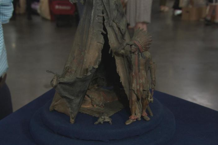 Appraisal: Franz Bergmann Bronze Lamp, ca. 1900, in New Orleans Hour 2.