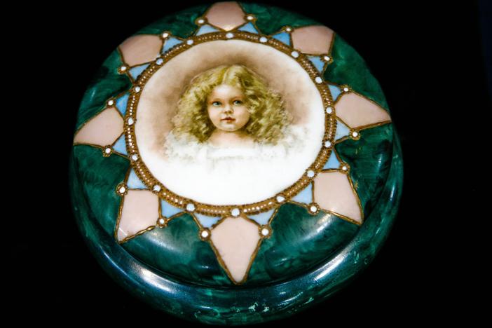 Appraisal: China Painted Candy Box, ca. 1910