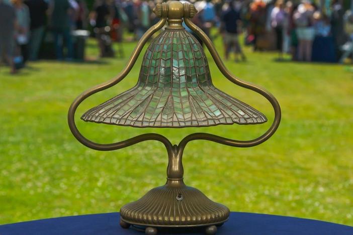 Appraisal: Tiffany Studios Lotus Bell Table Lamp, ca. 1903