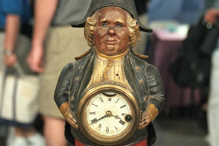 Appraisal: "Continental" Blinking Eye Clock, ca. 1875, from Vintage Boston.