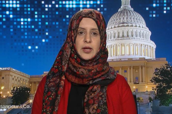 Award-winning Yemeni human rights activist Radhya Almutawakel joins the program.