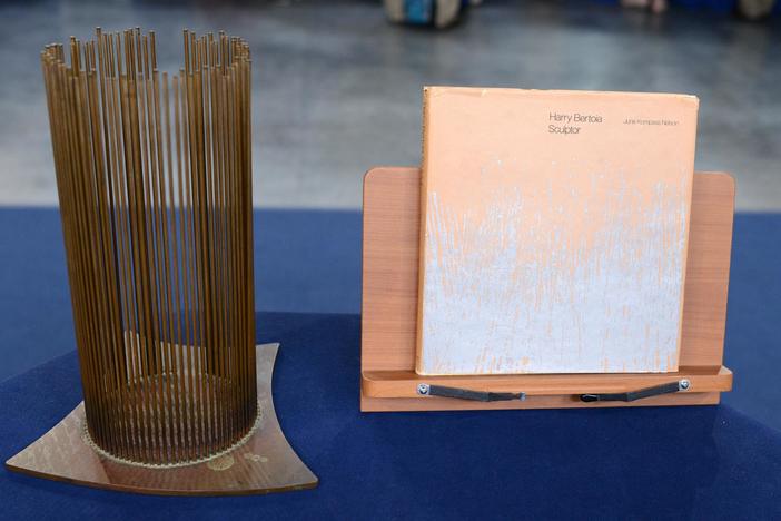 Appraisal: Harry Bertoia Sonambient Sculpture & Book, ca. 1965, from Cleveland Hr 1.