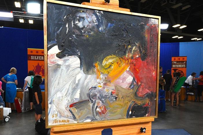 Appraisal: 1957 Milton Resnick Abstract Oil, from Austin, Hour 1.
