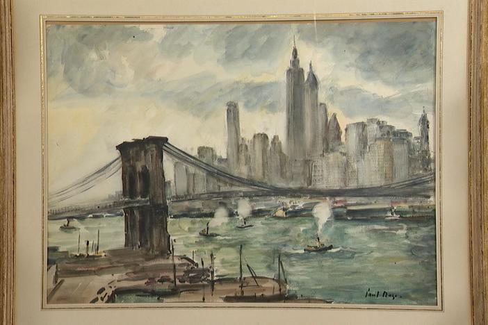 Appraisal: Paul Maze Watercolor, ca. 1939, in Virginia Beach Hour 3.