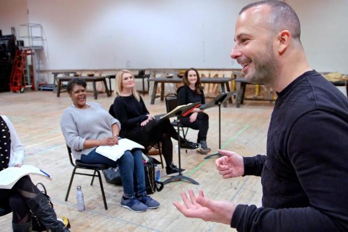 Yannick conducts an early rehearsal for the Met's production of "Dialogues des Carmélites"