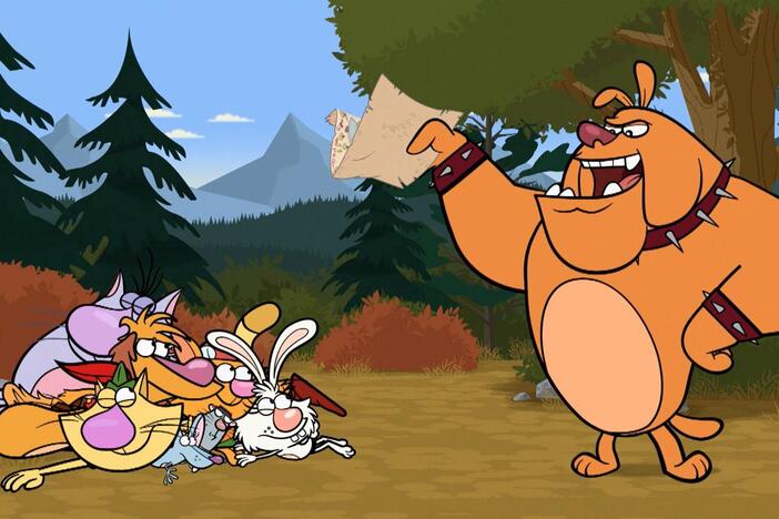 Hal unearths Bad Dog Bart's second treasure map which leads to his loot of cat toys!