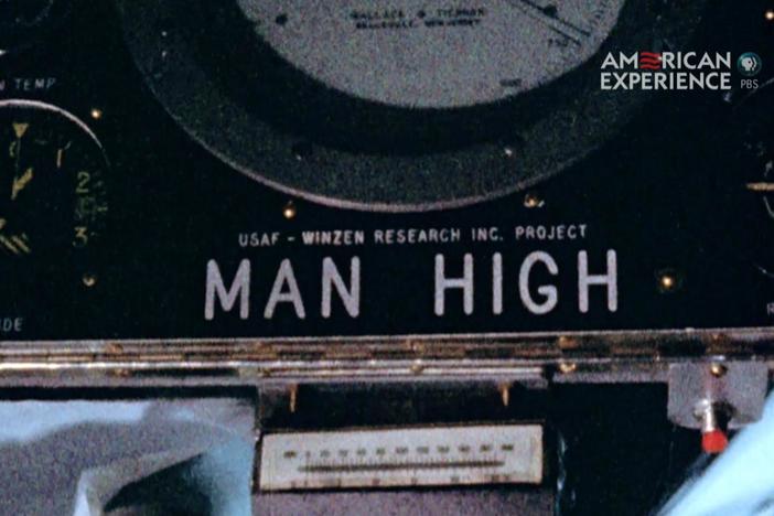 Dr. Stapp's team hoped to fly a man to over 100,000 ft. above Earth. Premieres 3/1 on PBS.