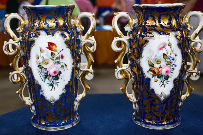 Appraisal: French Porcelain Vases, ca. 1860