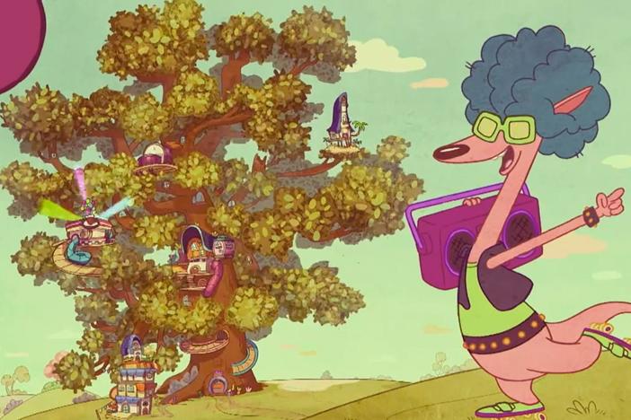 The Wombats learn the history of their beloved Tree. / Mr. E judges a sculpture contest.