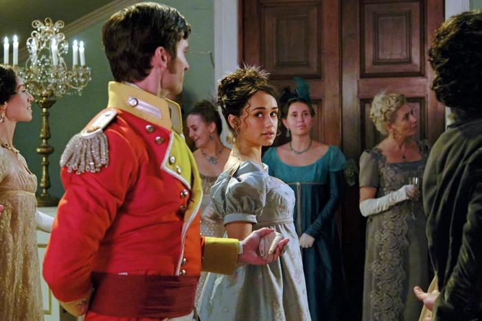 Rose Williams, Ben Lloyd-Hughes, and Tom Weston-Jones discuss that pivotal ball scene.