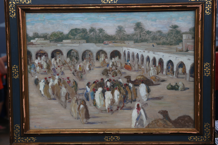 Appraisal: 1920 Grace Ravlin Oil Painting from St. Louis Hour 3