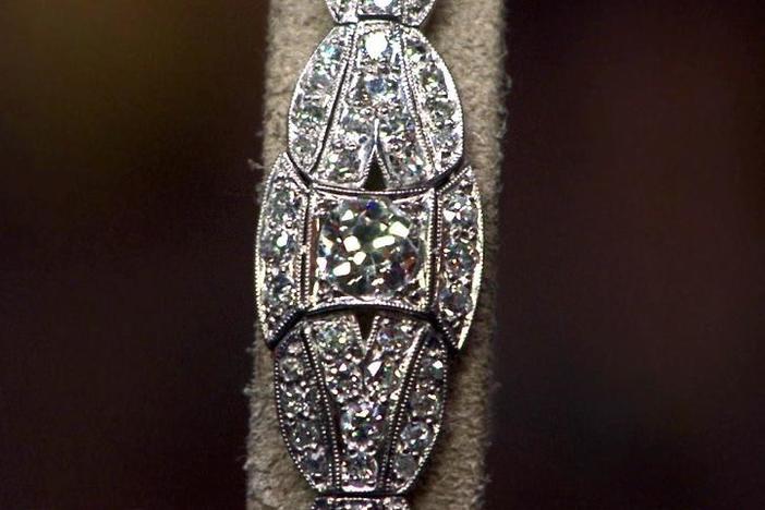 Appraisal: Art Deco Diamond & Platinum Bracelet from El Paso Hour 2.