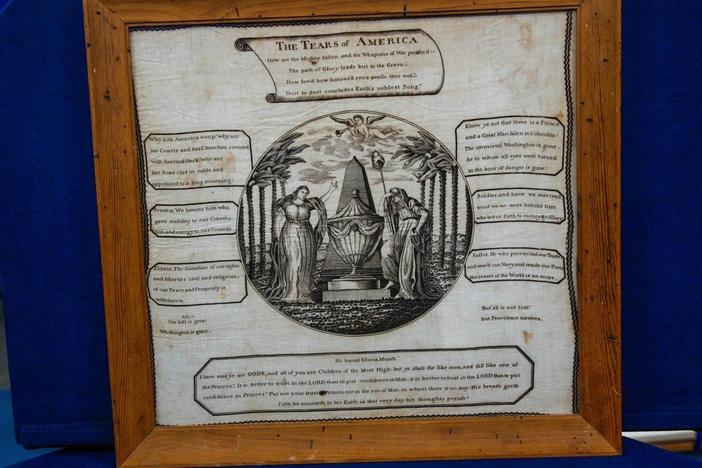 Appraisal: G. Washington Commemorative Bandana, ca. 1800