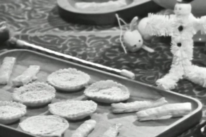 Julia Child the French Chef, presents dishes to serve at your New Year's table.