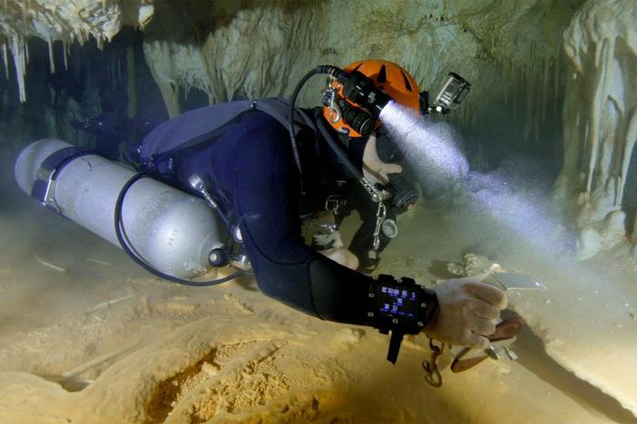 Robbie Schmittner is a pioneer in the world of underwater cave exploration.