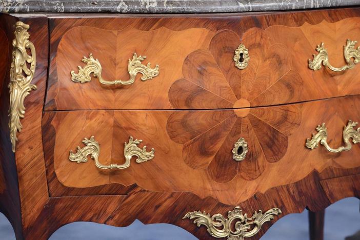 Sebastian Clarke appraises a Louis XV Commode, ca. 1750.