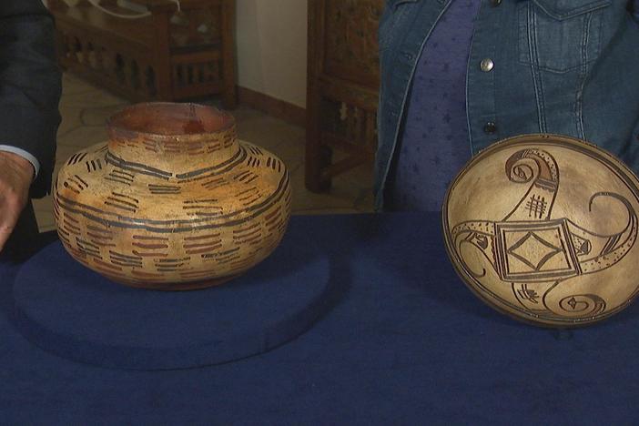 Appraisal: Hopi Pottery Bowl & Polacca Water Jar