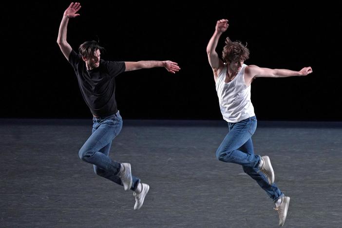 The company of New York City Ballet perform "The Times Are Racing."
