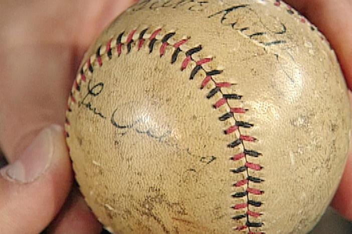 Appraisal: 1927 Ruth & Gehrig-signed Baseball