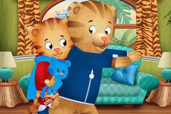 There's a lot to do to get ready for bed. Dad helps Daniel with his bedtime routine. 