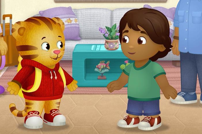 Daniel visits his friend Juan Carlos in a new neighborhood.