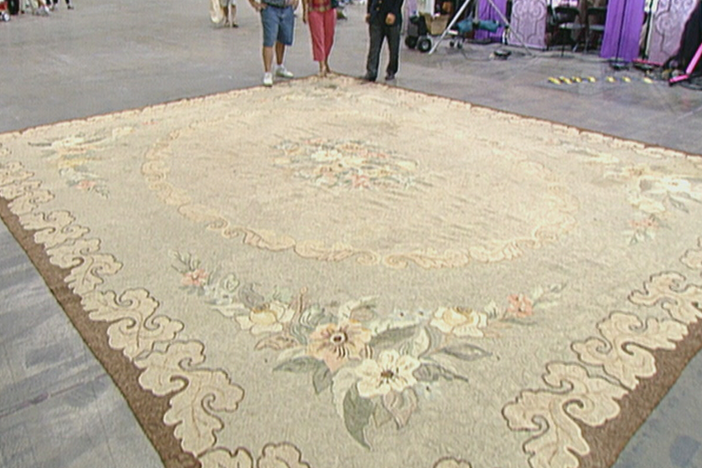 Appraisal: Large American Hook Carpet, ca. 1920, from Vintage Kansas City.