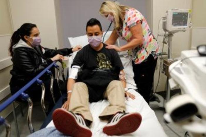 This year's brutal flu season is not easing its grip yet.