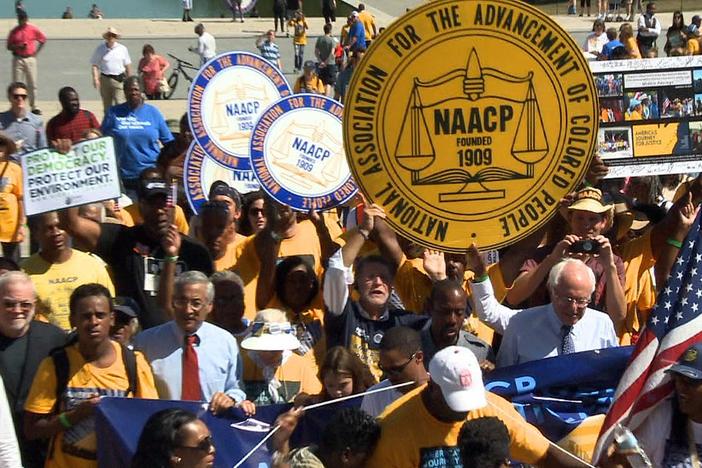 Demonstrators marched 1,000 miles to Washington, DC to call for an end to discrimination.