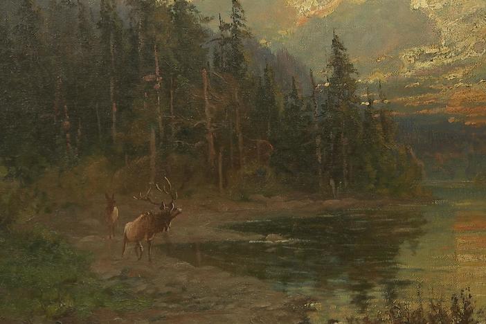 Appraisal: John Fery Oil Painting, ca. 1895, from Salt Lake City Hour 2