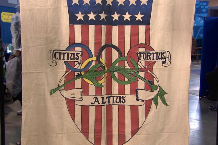 Appraisal: 1932 Olympic Games Banner, from Our 50 States Hour 1.
