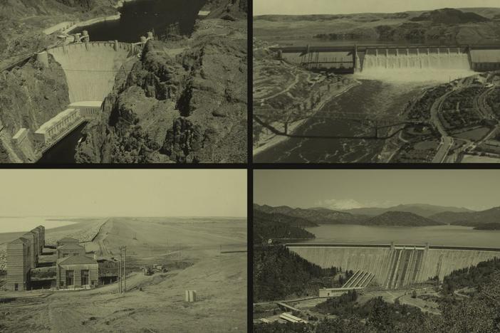 Beginning in the 1930s, large dams were built on important watersheds.