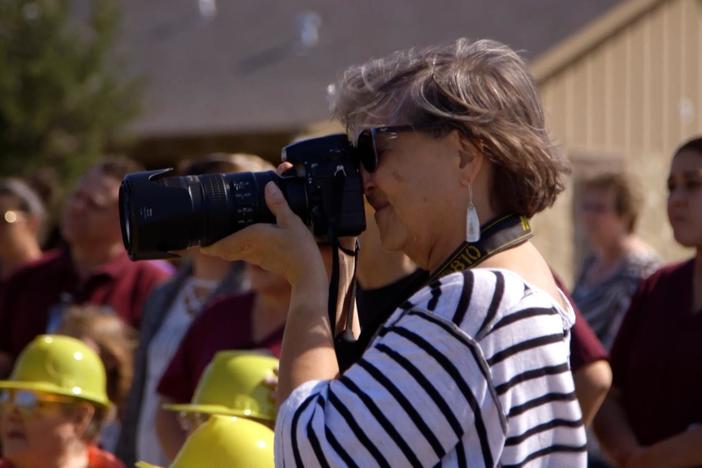 Laurie, publisher and editor of the Canadian Record, covers a new nursing home.