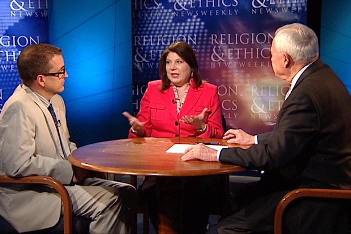Kevin Eckstrom and Kim Lawton discuss the canonization of Pope John Paul II and John XXIII