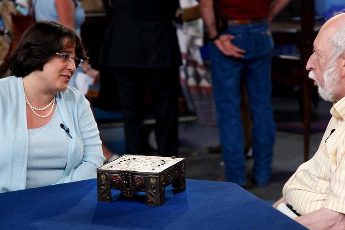 Kerry Shrives assures a guest that he shouldn't write off the letter box he got for $250.