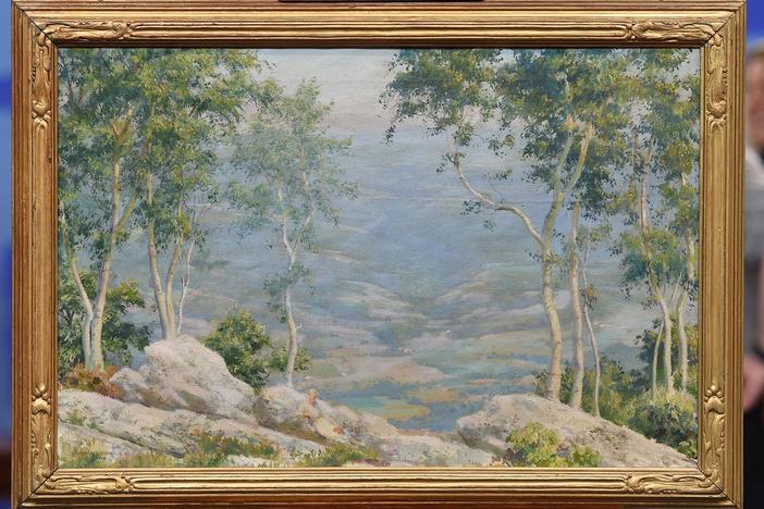 Appraisal: 1925 Charles Courtney Curran Oil, from Chicago, Hour 2.