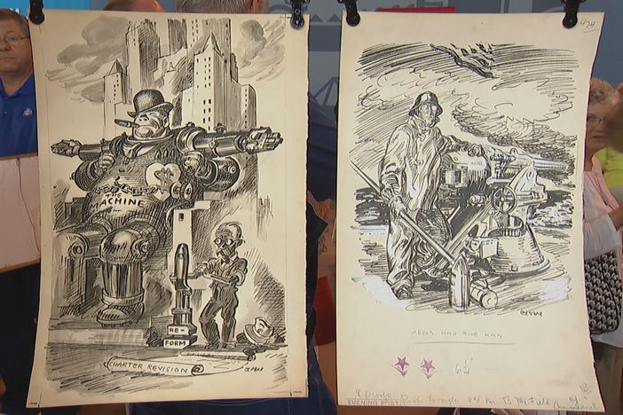 Appraisal: Oscar Cesare Political Drawings, ca. 1930, from St. Louis Hour 2.