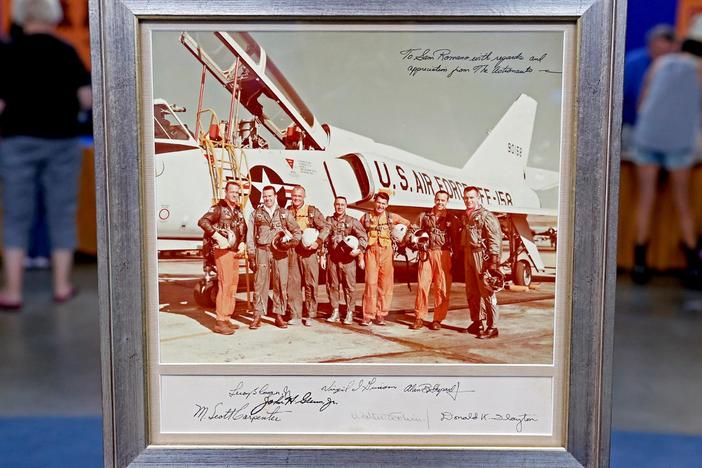 Appraisal: NASA "Mercury 7" Signed Photo, ca. 1960, from Jacksonville Hour 3.