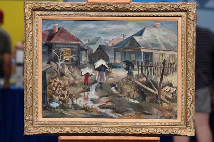 Appraisal: 1940 William R. Hollingsworth, Jr. Oil Painting, from Fort Worth Hour 3.